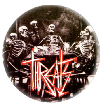 Threats - Skull - Button